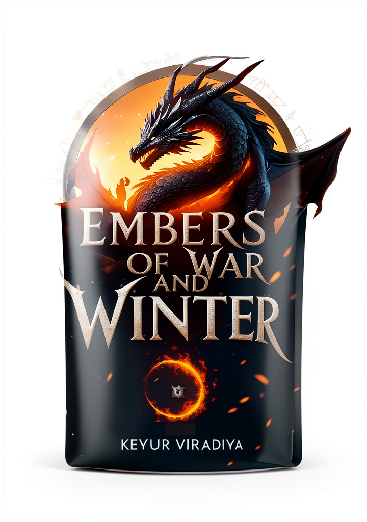 Wings of Fire and Frost eBook cover featuring dragons and fantasy elements