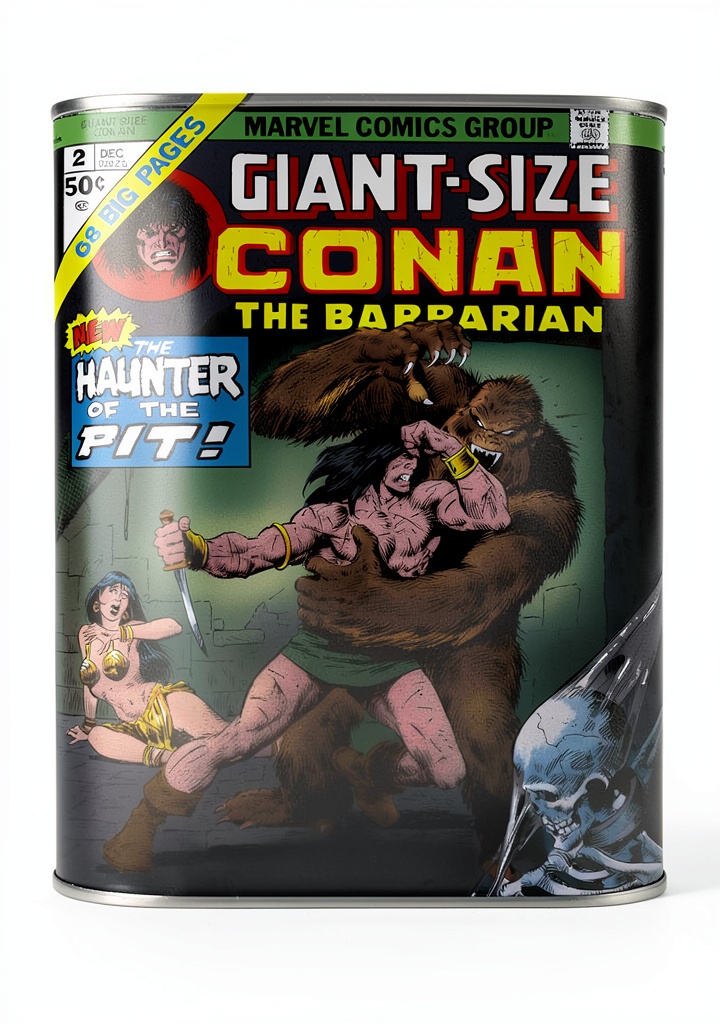Giant-Size Conan graphic novel cover showcasing epic fantasy art