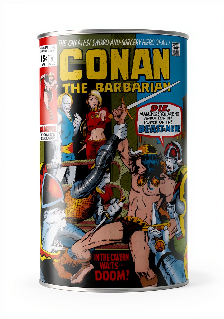 Conan the Barbarian graphic novel cover showcasing epic fantasy art