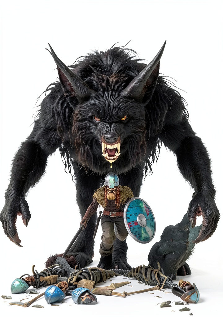 Viking Moon graphic novel cover featuring dragons and dark fantasy elements