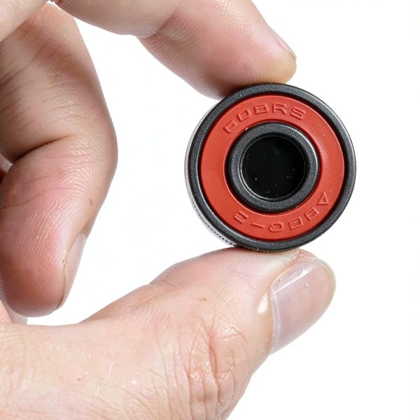 GCAMX GCA ABEC-9 Skateboard Bearings 608 RS Red Silver 8‑Piece Set-5