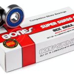 Skateboard Bearings Bones 6 Ball Metal Nylon-0