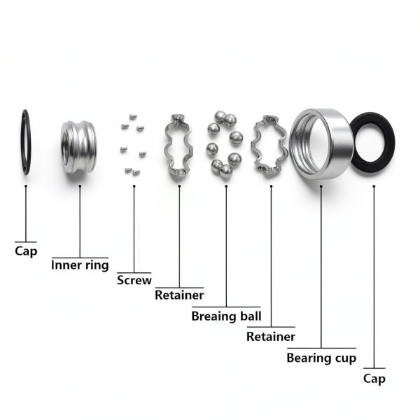 Skateboard Bearings SXTARGLT 6‑Piece Set High‑Wear Steel Precision-3