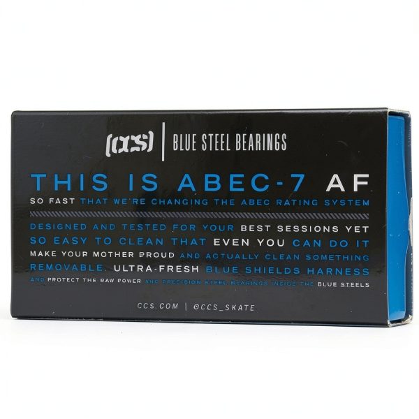 Skateboard Bearings CCS 8 Pack ABEC-7 Ceramic Blue Steel Set-3