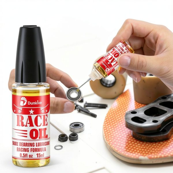 Skateboard Bearing Lube Dunkive 2‑Bottle Set Child‑Safe Cap Needle Tip-2