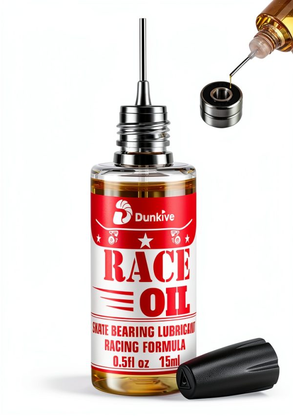 Skateboard Bearing Lube Dunkive 2‑Bottle Set Child‑Safe Cap Needle Tip-0