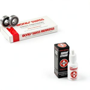 Bones Skateboard Bearings Precision Swiss 608 with Speed Cream-0