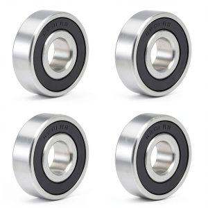 Skateboard Bearings WAF 6201 RS 4 Piece Chrome Steel Set-0