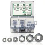 Skateboard Bearings SXTARGLT 6‑Piece Set High‑Wear Steel Precision-0