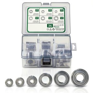 Skateboard Bearings SXTARGLT 6‑Piece Set High‑Wear Steel Precision-0