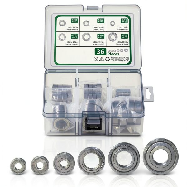 Skateboard Bearings SXTARGLT 6‑Piece Set High‑Wear Steel Precision-0
