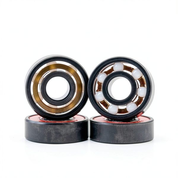 Z-FIRST Hybrid Black Ceramic Skateboard Bearings 8x22x7mm Pack of 4-1