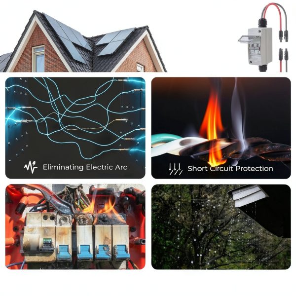 Solar Panel Disconnect Switch PJERJZN 1000V 32A Miniature Breaker IP65-1