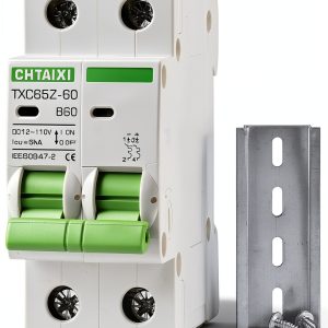 12V-110V DC Miniature Circuit Breaker CHTAIXI 60A 2‑Pole Protector-0