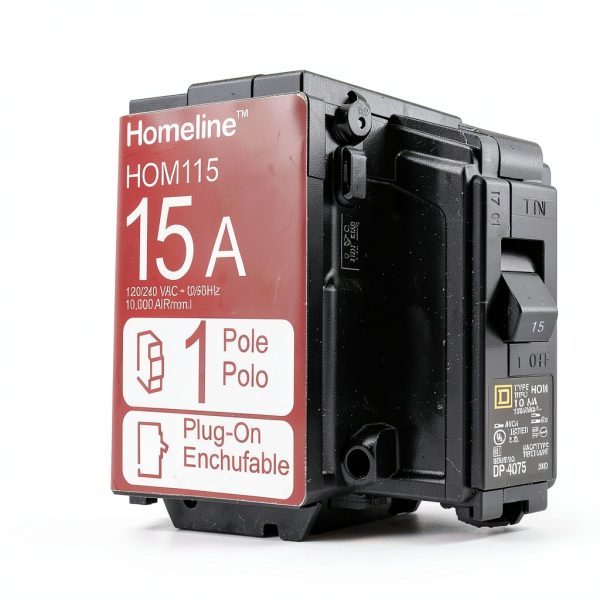 Square D HOM115 Circuit Breaker 10 Pack 15A 120V UL Listed Schneider-1